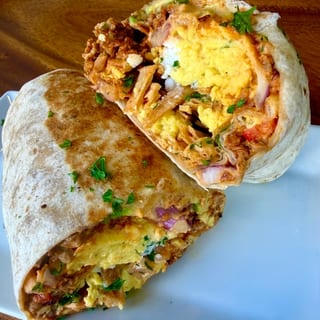 Chipotle Chorizo Chilaquiles Burrito