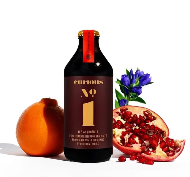 Curious #1 Pomegranate Negroni Sbagliato.