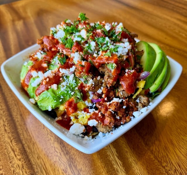 Chipotle Chorizo Chilaquiles.