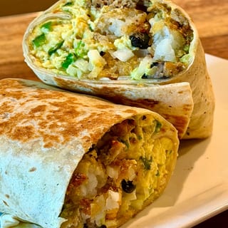 Jalapeno Cheddar Breakfast Burrito